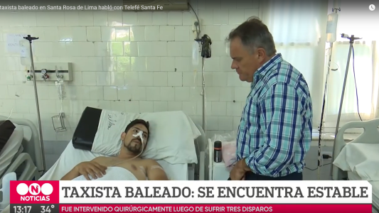 El taxista baleado en Santa Rosa de Lima habló con Telefé Santa Fe
