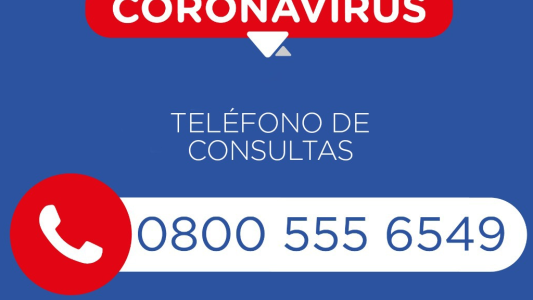 Ya está disponible la línea gratuita de consultas por el coronavirus