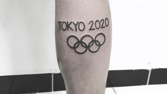 Un atleta paraguayo se tatuó "Tokio 2020": pide ayuda para cambiar el 0 por el 1