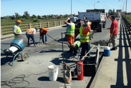 Hasta el viernes 10 inclusive se trabajará en las juntas del Puente Carretero en el horario de 8 a 18