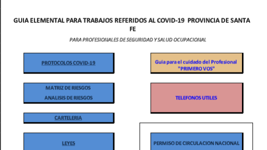 Comunicado del Colegio de Profesional de Higiene, Seguridad y Salud ocupacional de la provincia