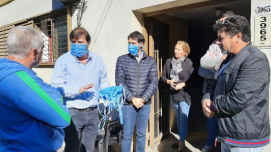 Coronavirus: se puso en marcha la entrega de 10 mil barbijos a trabajadores