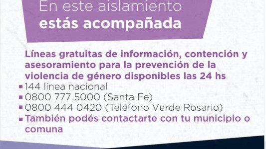 Hubo 1579 denuncias por violencia de género durante la cuarentena en marzo