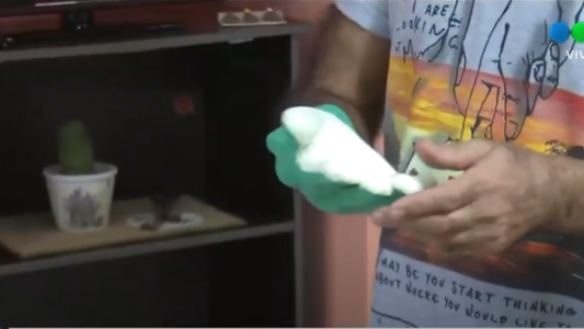 Prueban un guante para evitar el contagio del COVID 19