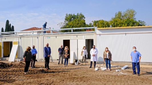 El hospital Modular de Granadero Baigorria registra un grado de avance del 80%