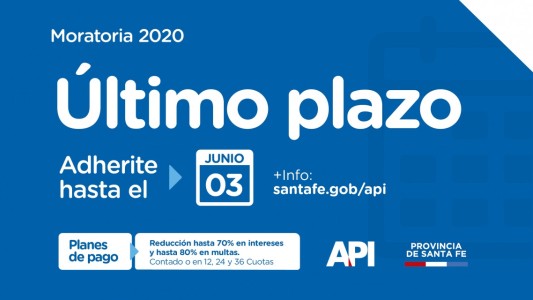 Últimas 48 horas para adherirse a la moratoria provincial