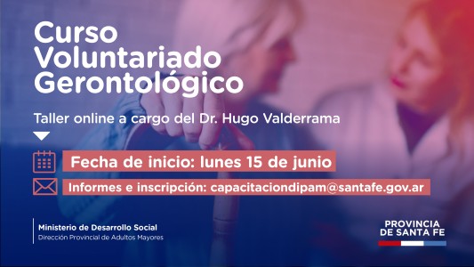 Abren la inscripción para el curso online "Voluntariado Gerontológico"