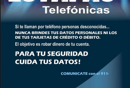 Policía reitera consejos para evitar estafas telefónicas