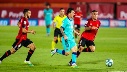 Con un gol de Messi se terminó la cuarentena del fútbol y Barcelona aplastó al Mallorca
