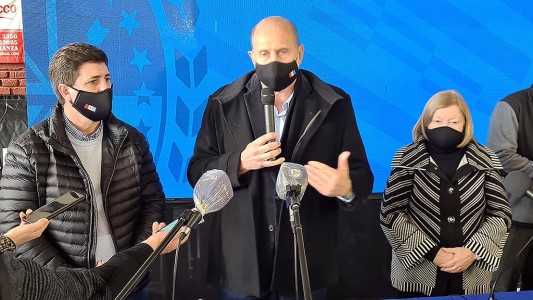 En Esperanza, Perotti dijo que “no hay fecha” para el retorno a clases presenciales