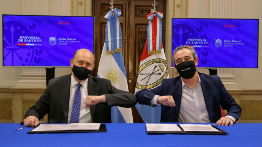 Perotti y Javkin acordaron un auxilio financiero para Rosario