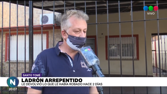 Santo Tomé: Le devolvieron lo que le robaron hace dos días