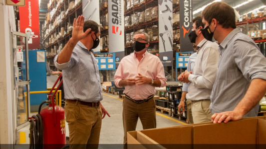 Costamagna desarrolló una intensa agenda de trabajo con el sector productivo de Venado Tuerto