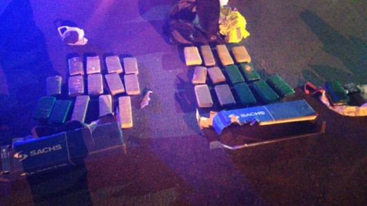 Incautaron más de 30 envoltorios con droga en el peaje de General Lagos