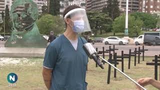 Médicos rosarinos y un reclamo desesperado