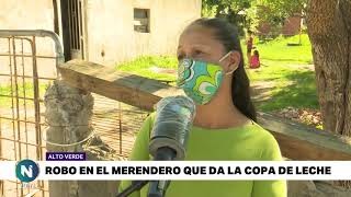 Desvalijaron un merendero y copa de leche de Alto Verde