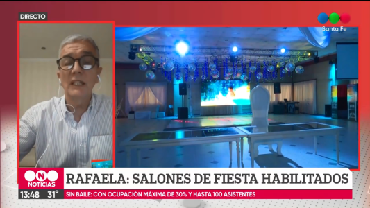 Rafaela: salones autorizados con hasta 100 personas, pero sin baile