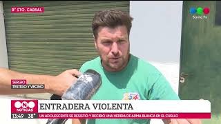 Brutal entradera en Barrio Sargento Cabral
