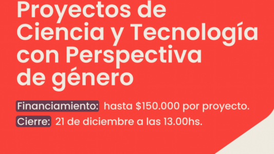 Santa Fe abrió la convocatoria a proyectos de ciencia y tecnología con perspectiva de género