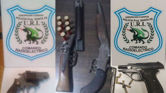 Secuestraron 5 armas de fuego en los últimos días