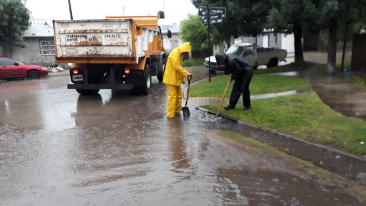 Cayeron cerca de 20 milímetros en algunos sectores de la ciudad