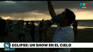 Así se vivió el eclipse solar total en Argentina