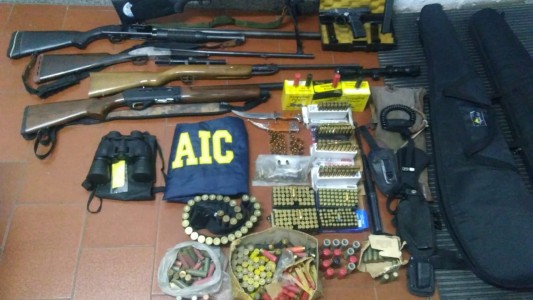 La Agencia de Investigación sobre Trata de Personas secuestró un cuantioso arsenal