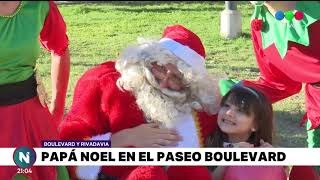 Papa Noel en el paseo Boulevard