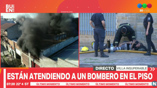 Voraz incendio en una fábrica de aceite, hay 100 vecinos evacuados por peligro de derrumbe