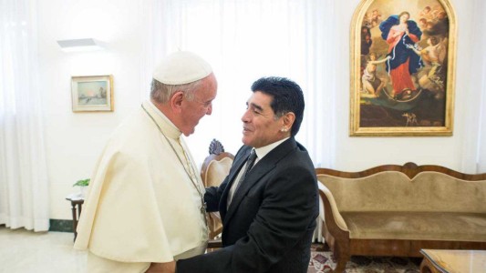 El Papa Francisco recordó a Diego Maradona