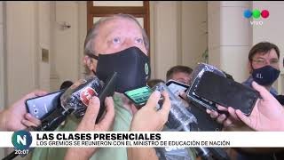Los gremios docentes se reunieron con el ministro Trotta