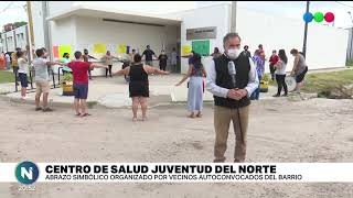 Centro de Salud Juventud del Norte: los vecinos realizaron un abrazo simbólico