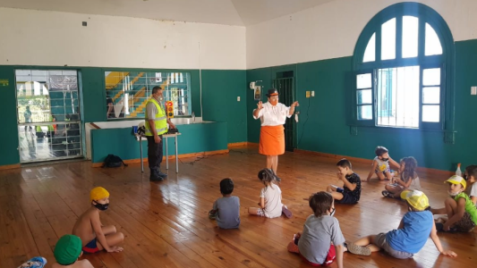 Educación Vial: el municipio dicta charlas en Estaciones y colonias de verano