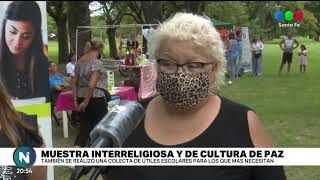 Realizaron un encuentro interreligioso y solidario en el Parque Federal