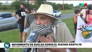 Vecinos autoconvocados pidieron que se restituya el cauce del Riacho