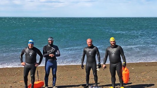 Nadarán los 385 kilómetros del río Santa Cruz en homenaje a los tripulantes del ARA San Juan