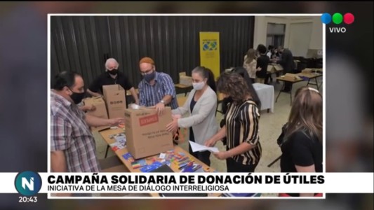 A través de la Mesa Interreligiosa Santa Fe, dos escuelas de la ciudad recibieron útiles