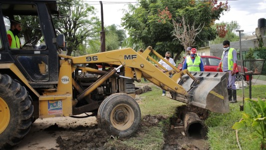 Comenzó la obra de desagües pluviales en barrio El Sabalito