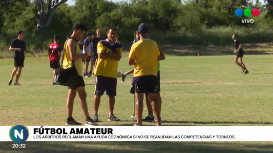 Al no poder trabajar, árbitros amateurs piden una respuesta del Estado