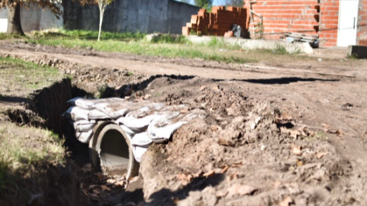 Culminaron los trabajos hídricos en Cabaña Leiva y prosiguen los de Sabalito