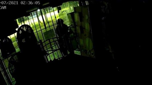 Robo express en Blas Parera: en 40 segundos rompió una vidriera y sustrajo tres estufas