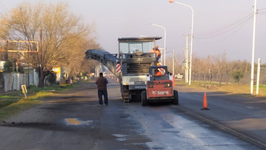 Vialidad Nacional realiza trabajos en la Ruta Nacional 11 a la altura de Sauce Viejo
