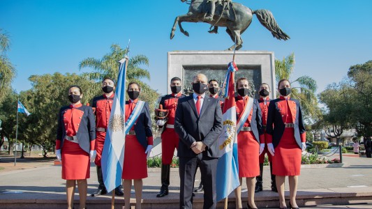 El gobernador encabezó el acto por el 9 de Julio en Rafaela