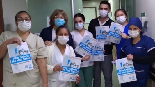 Los trabajadores de la salud de ATSA se movilizan hoy y paran mañana