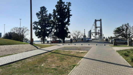 El viento sur hizo descender la temperatura este martes en la ciudad