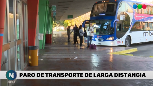 Sigue el paro de transporte de larga distancia en Santa Fe y el país