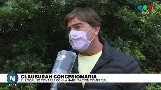 La concesionaria baleada fue clausurada por la Municipalidad