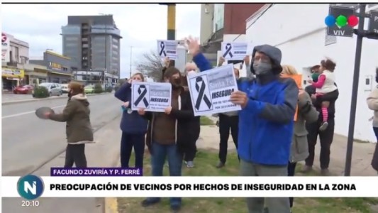 Vecinos de Fomento 9 de Julio se manifestaron pidiendo seguridad