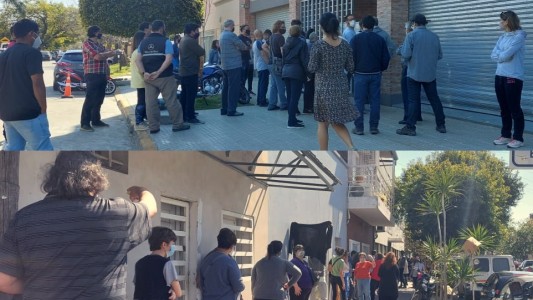 Las filas, protagonistas en esta jornada de elecciones