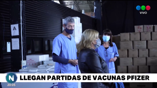 La provincia recibió el primer lote de vacunas Pfizer